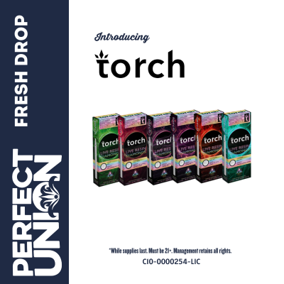 Torch Vape Cartridges Fresh Drop at Perfect Union weed dispensary in California