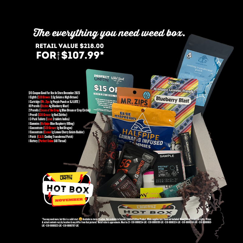 Embracing Gratitude: Unveiling Perfect Union's November Hot Box Extravaganza! - November 2023 Hot Box Perfect Union Cannabis Dispensary in California