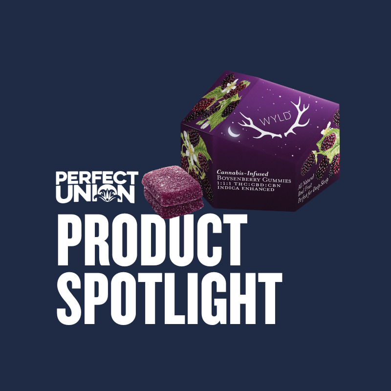 Wyld boysenberry cannabis-infused gummies at Perfect Union