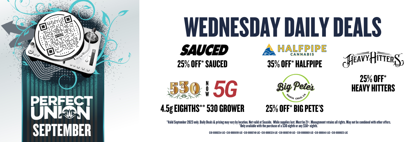 PERFECT Union Wednesday Daily Deals September 2023