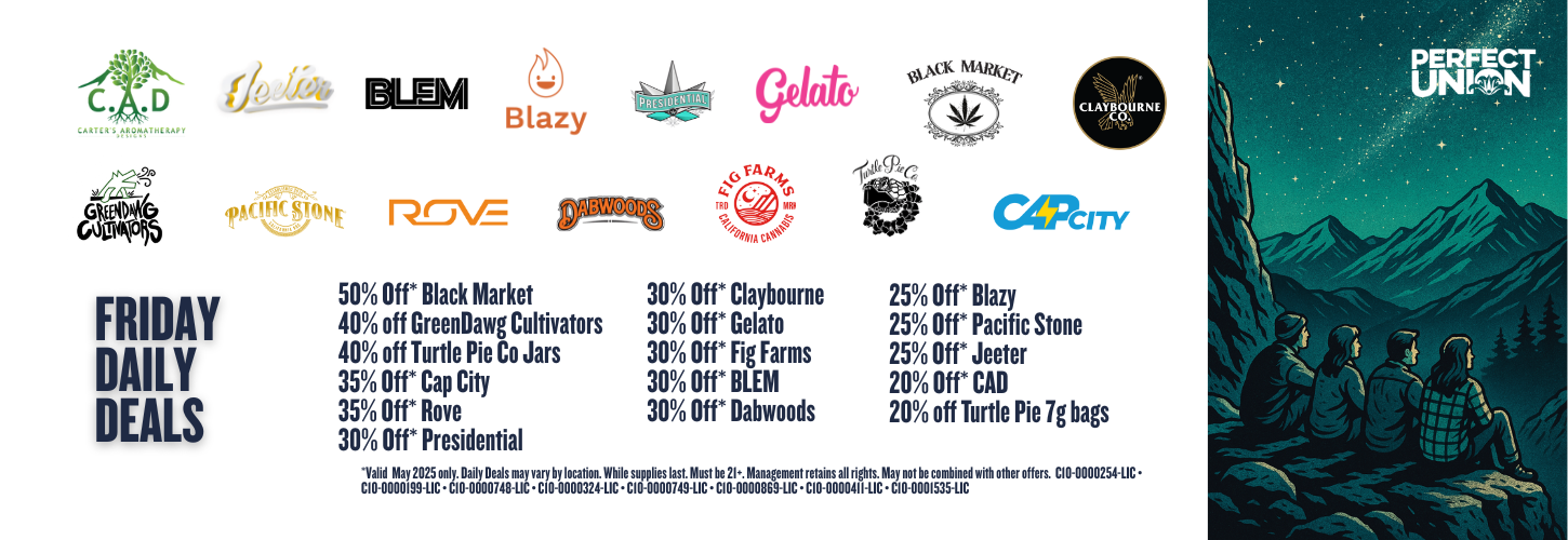 Friday May 2025 Daily Deals at Perfect Union