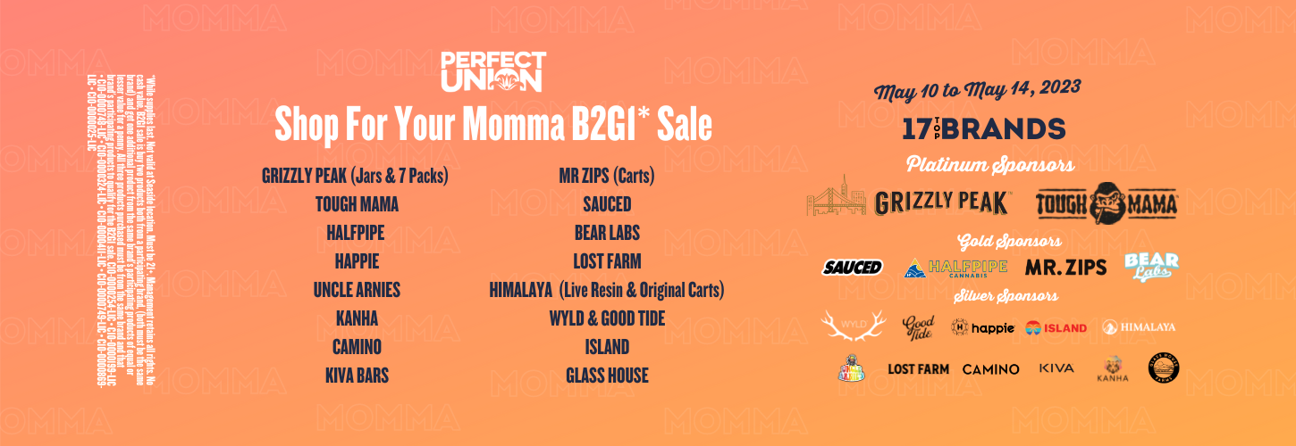 Perfect Union Shop For Your Momma Sale May 10 to 14 2023 Perfect Union Shop For Your Momma Sale May 10 to 14 2023