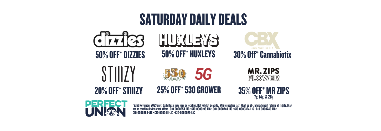 Saturday Daily Deals Perfect Union November 2023