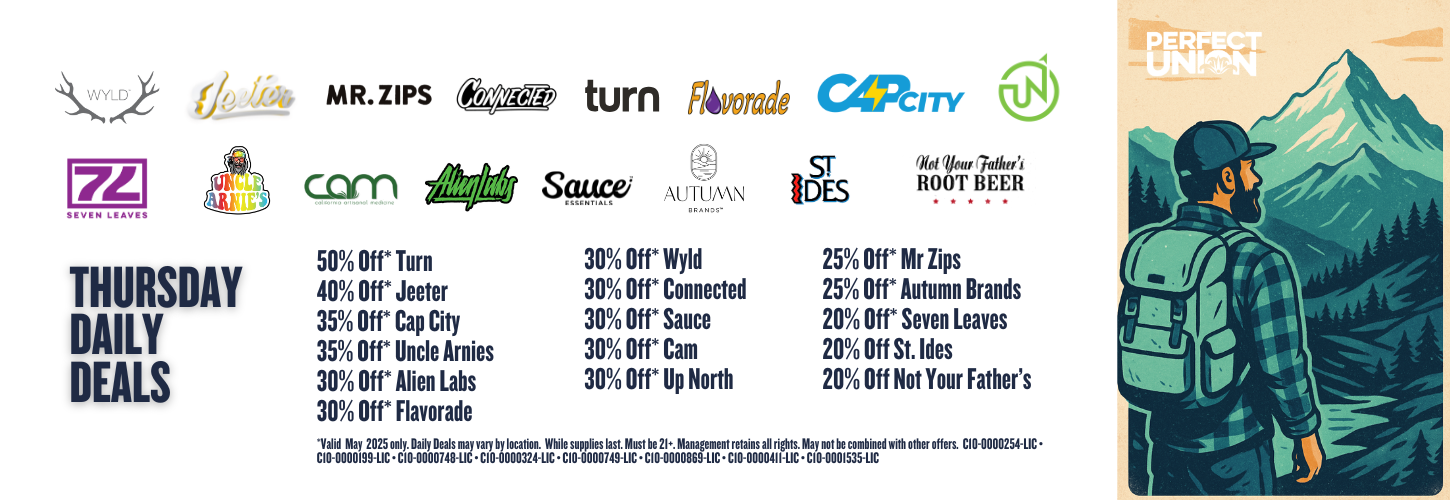 Thursday May 2025 Daily Deals at Perfect Union